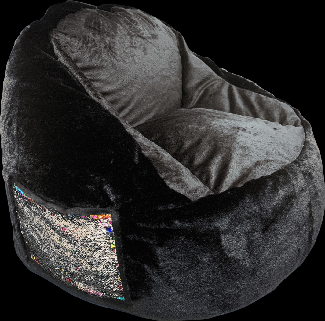 Kids Hatsy Black Bean Bag - Thumbnail - Image 2