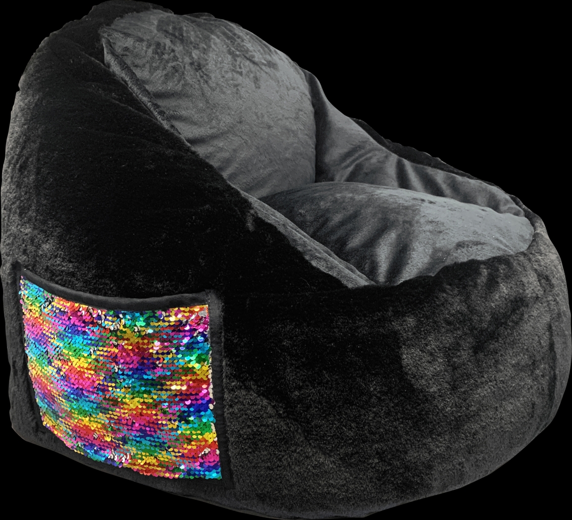 Kids Hatsy Black Bean Bag - Thumbnail - Image 1
