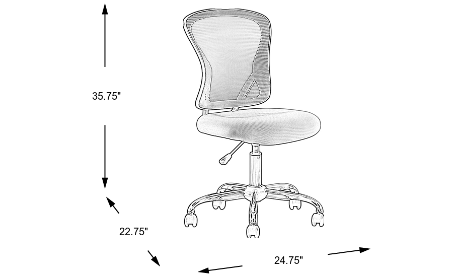 Dimension Image. Please refer to the Dimension Tab on this page for dimension details.