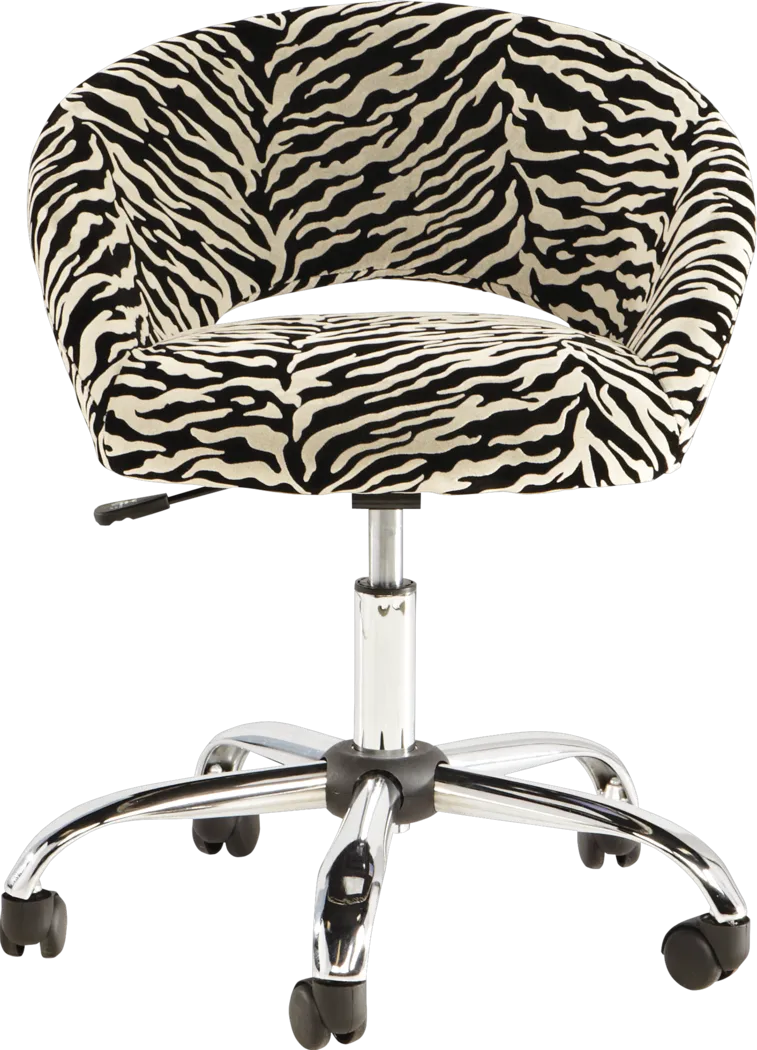 Kids Healy Zebra Desk Chair - Thumbnail - Image 1