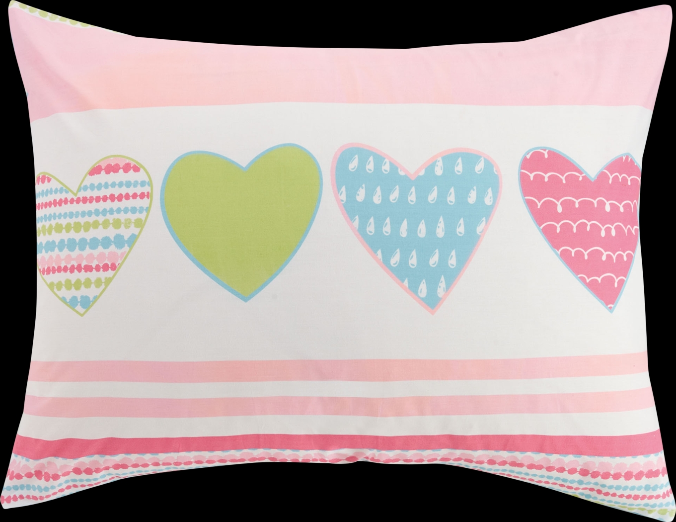 Kids Heart Of Love Pink Full Comforter Set - Thumbnail - Image 6