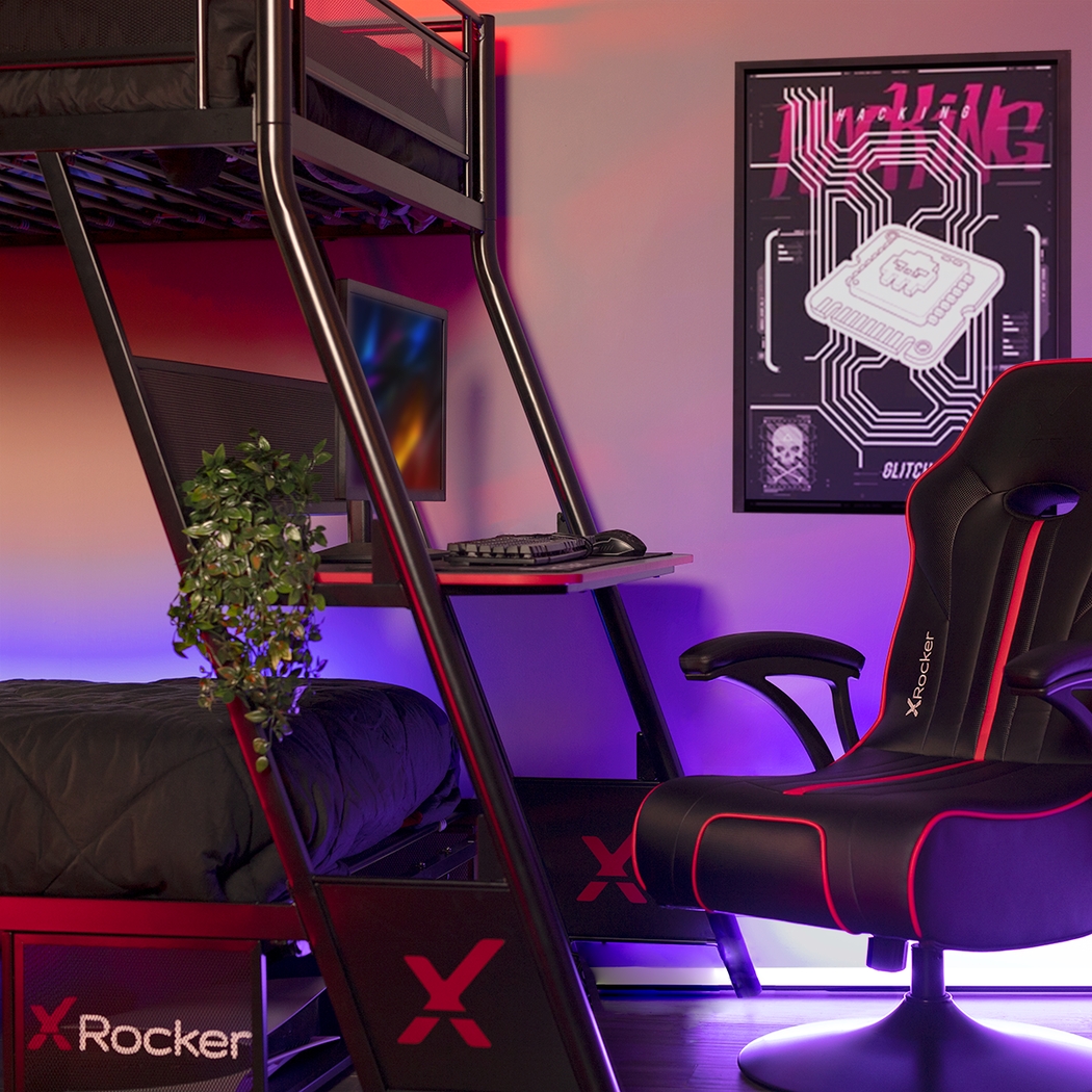 Kids Helenka Black Twin/Twin Gaming Bunk Bed - Thumbnail - Image 12