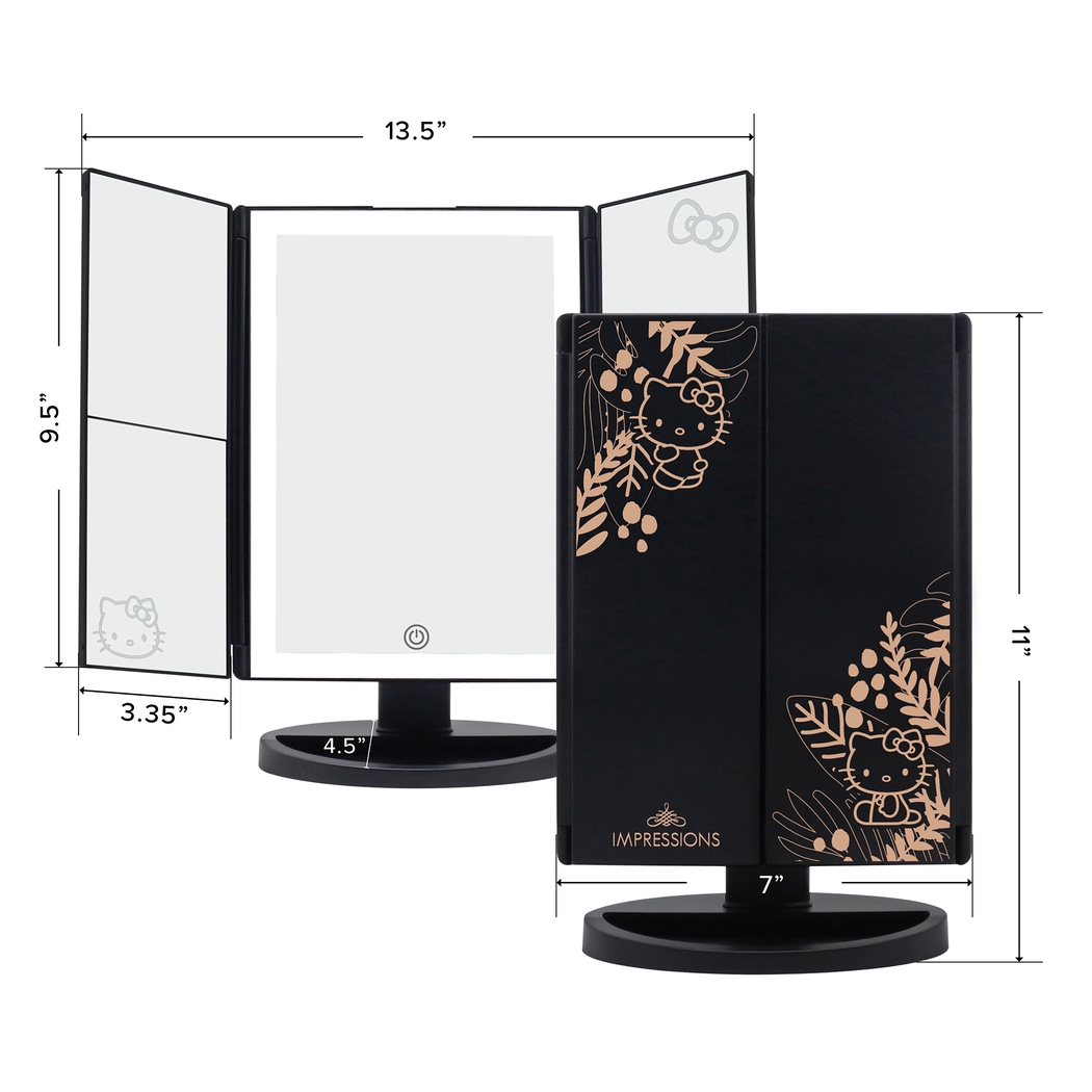 Kids Hello Kitty Black Tri-Fold Vanity Mirror - Thumbnail - Image 5