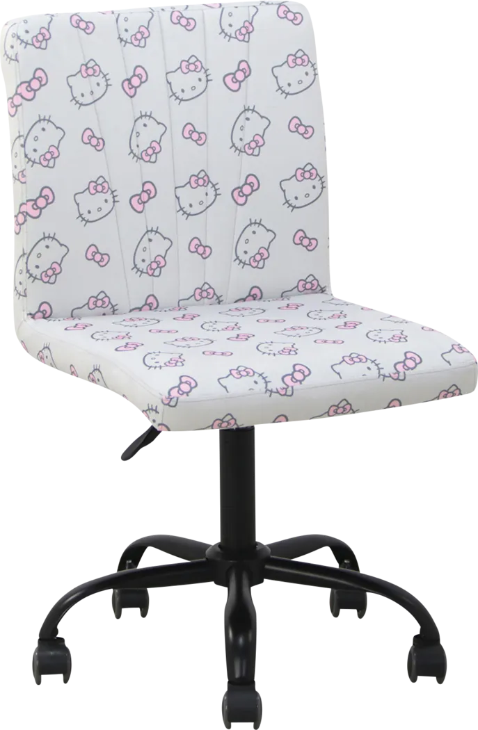 Kids Hello Kitty Cutie Gray Swivel Vanity Chair - Thumbnail - Image 3