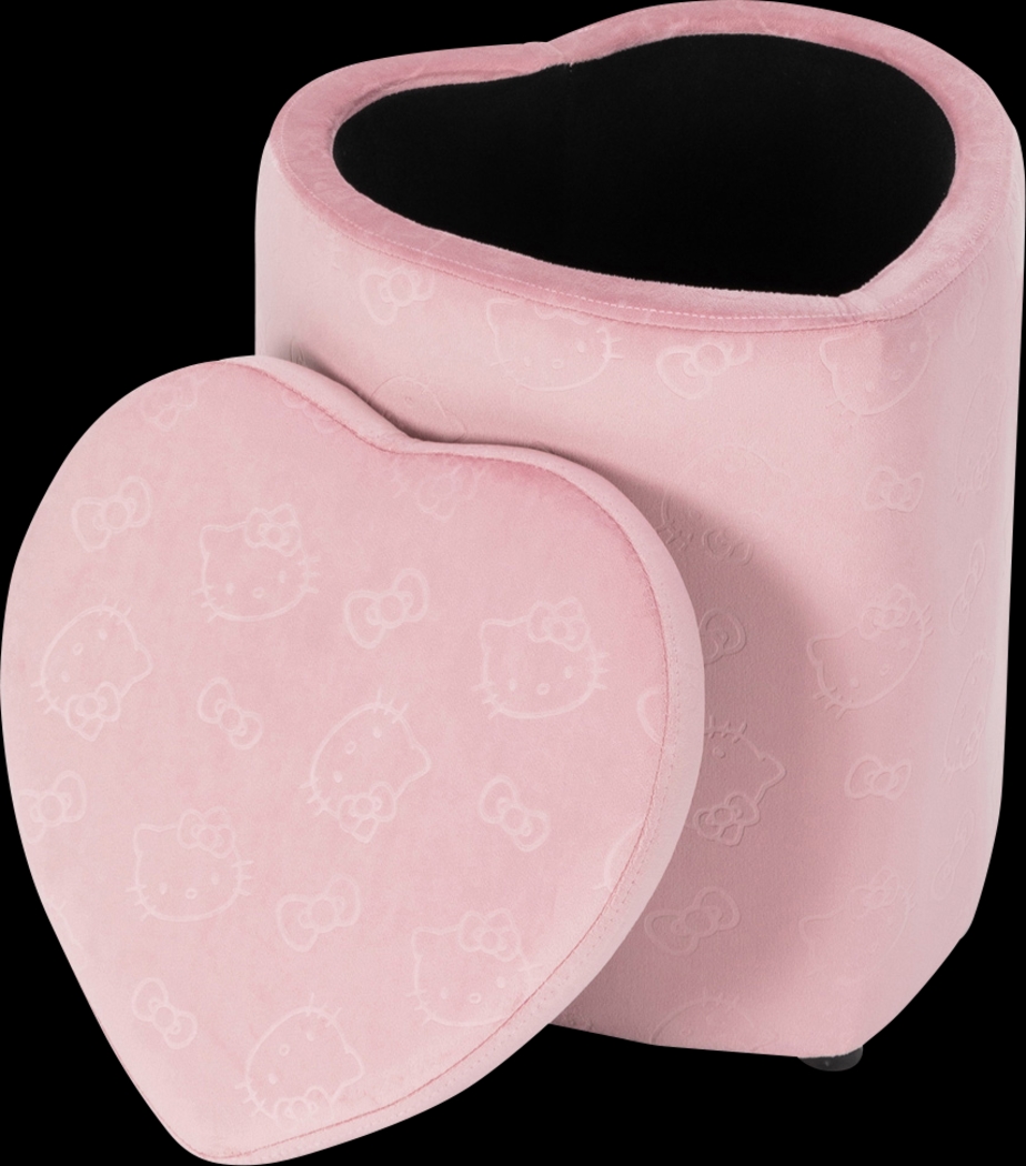 Kids Hello Kitty Pink Vanity Ottoman - Thumbnail - Image 2