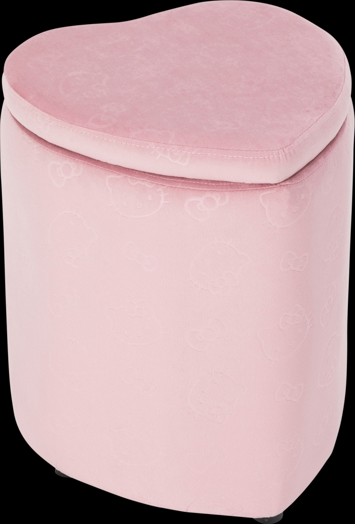 Kids Hello Kitty Pink Vanity Ottoman - Thumbnail - Image 1