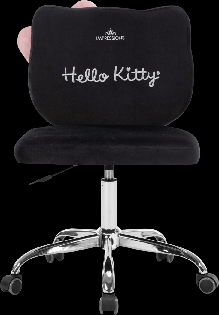 Kids Hello Kitty Kawaii Black Vanity Chair - Thumbnail - Image 3