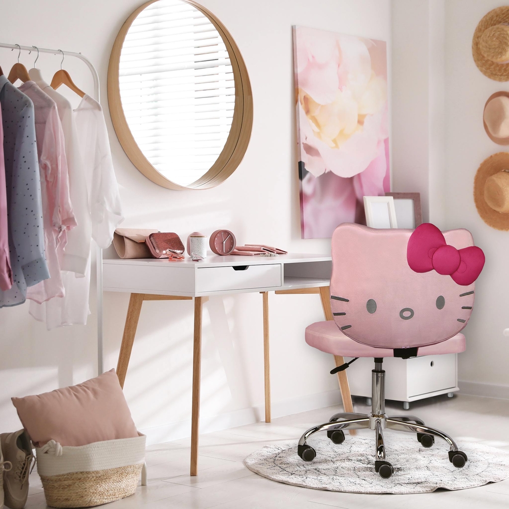 Kids Hello Kitty Kawaii Pink Vanity Chair - Thumbnail - Image 2
