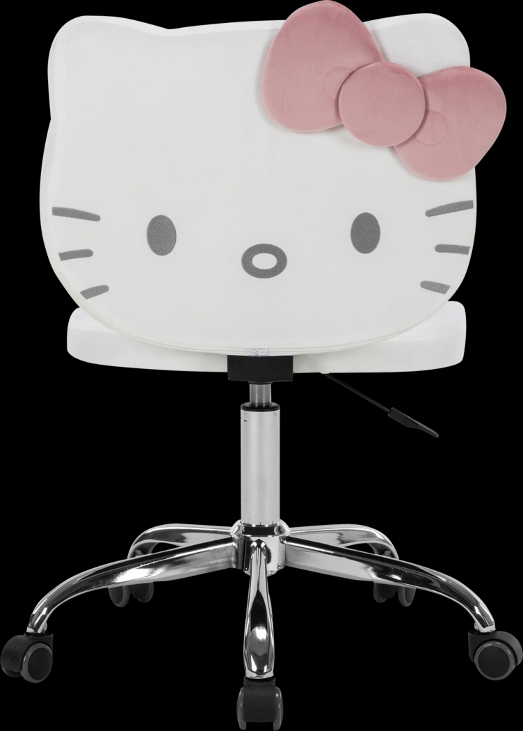 Kids Hello Kitty Kawaii White Vanity Chair - Thumbnail - Image 1