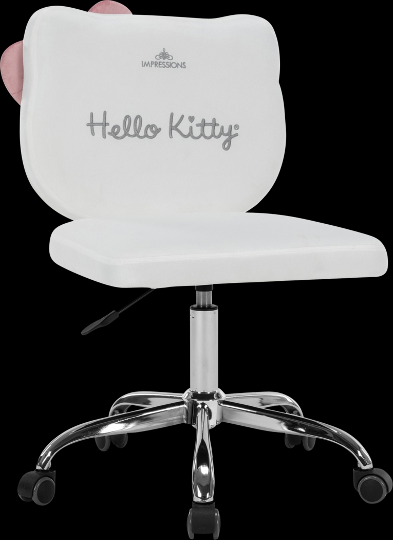 Kids Hello Kitty Kawaii White Vanity Chair - Thumbnail - Image 3