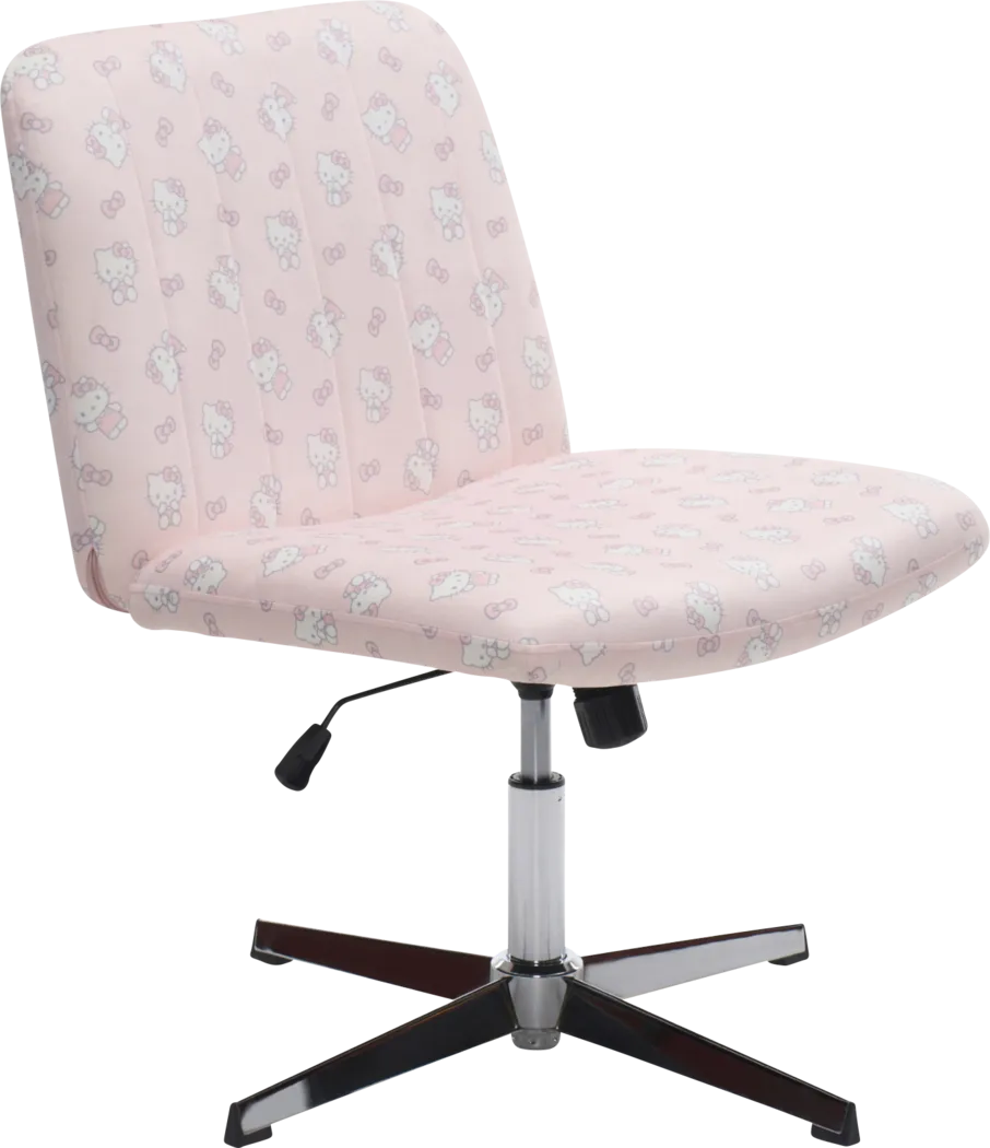 Kids Hello Kitty Sweet Criss Cross Pink Vanity Chair - Thumbnail - Image 3