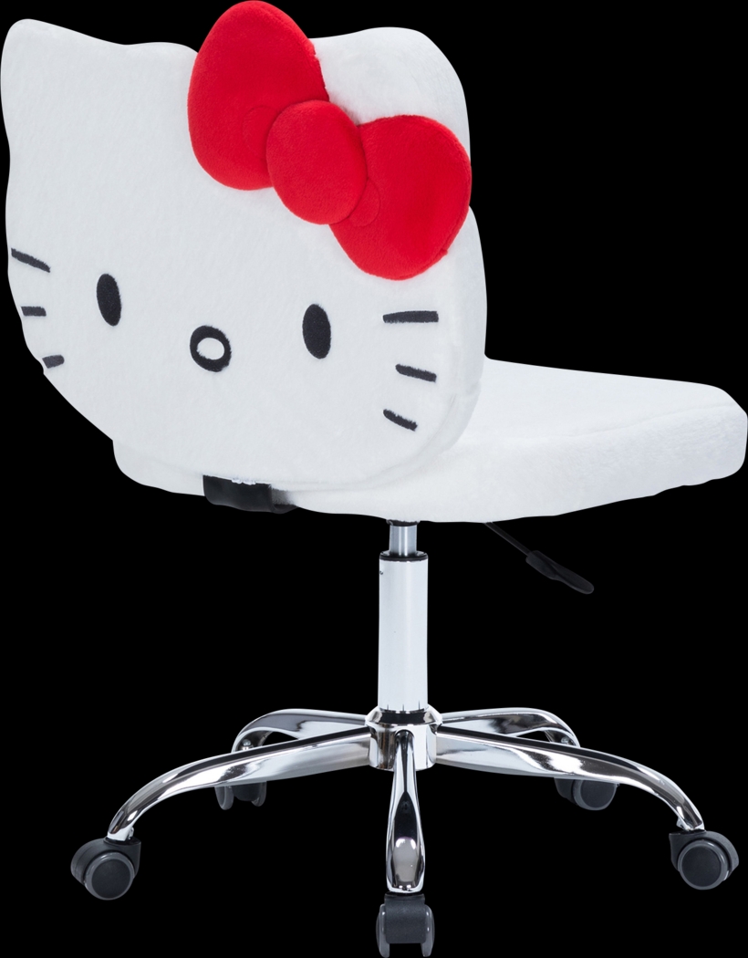 Kids Hello Kitty Teddy White Vanity Chair - Thumbnail - Image 1
