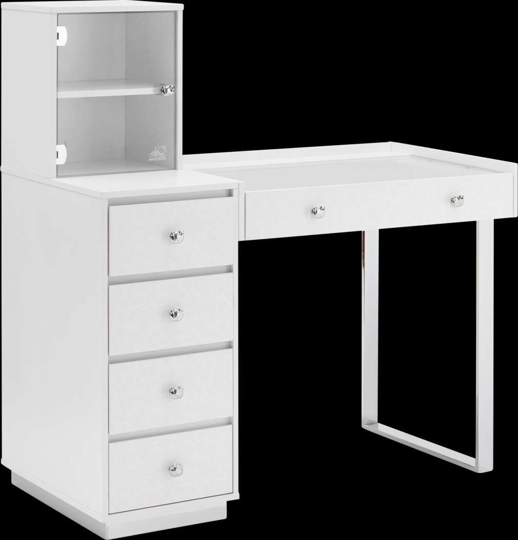 Kids Hello Kitty Silver Vanity I Desk - Thumbnail - Image 1