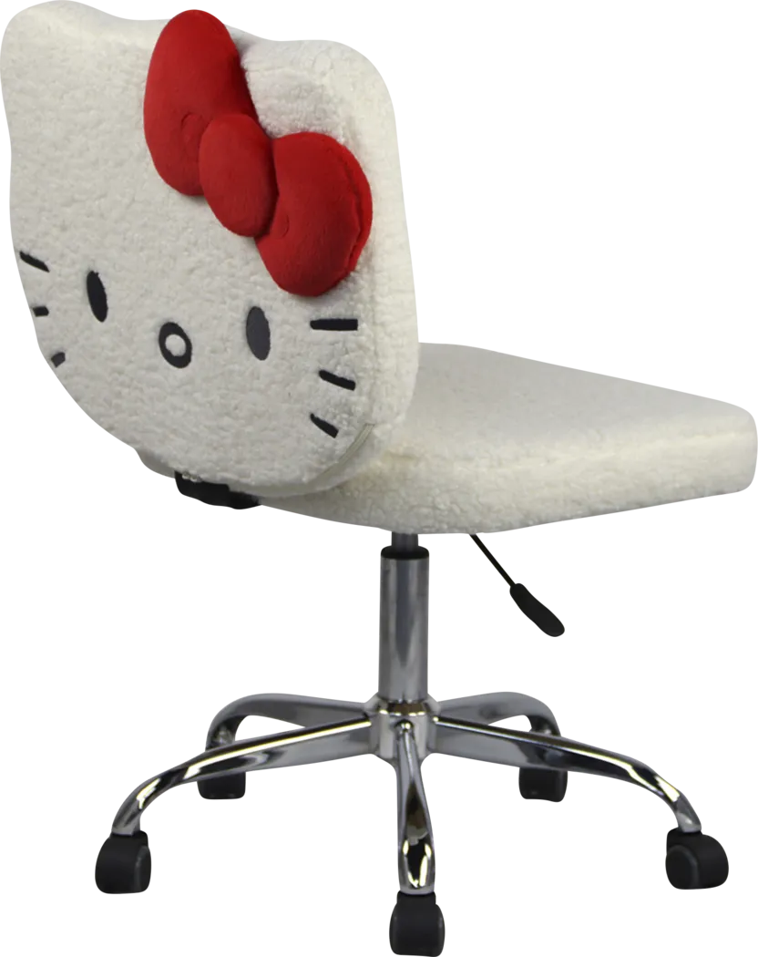 Kids Hello Kitty White Swivel Vanity Chair - Thumbnail - Image 4
