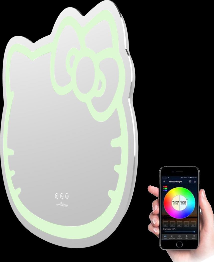 Kids Hello Kitty White Wall Mirror - Thumbnail - Image 4