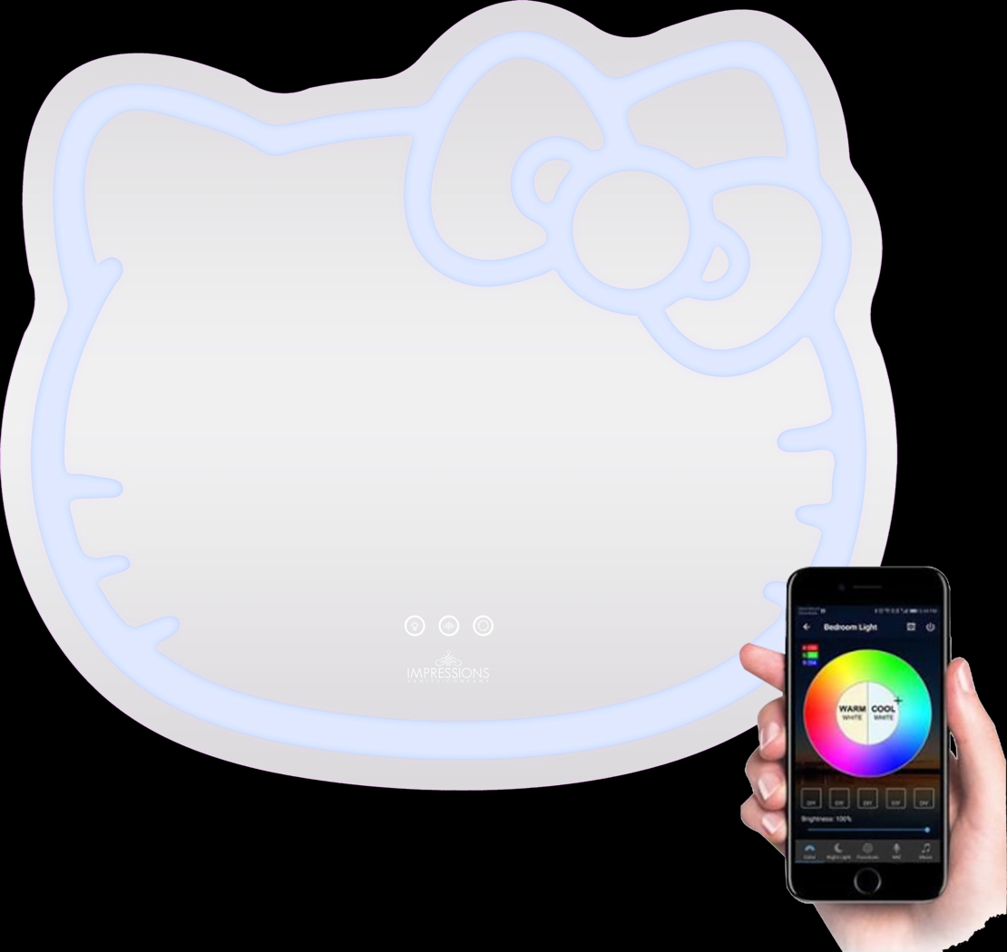 Kids Hello Kitty White Wall Mirror - Thumbnail - Image 5