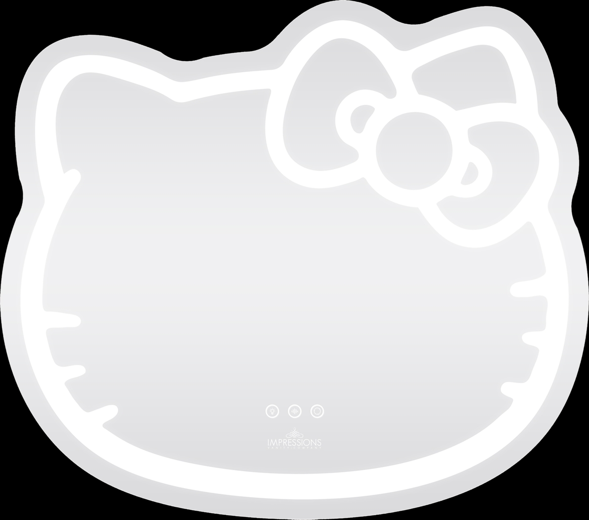 Kids Hello Kitty White Wall Mirror - Thumbnail - Image 1