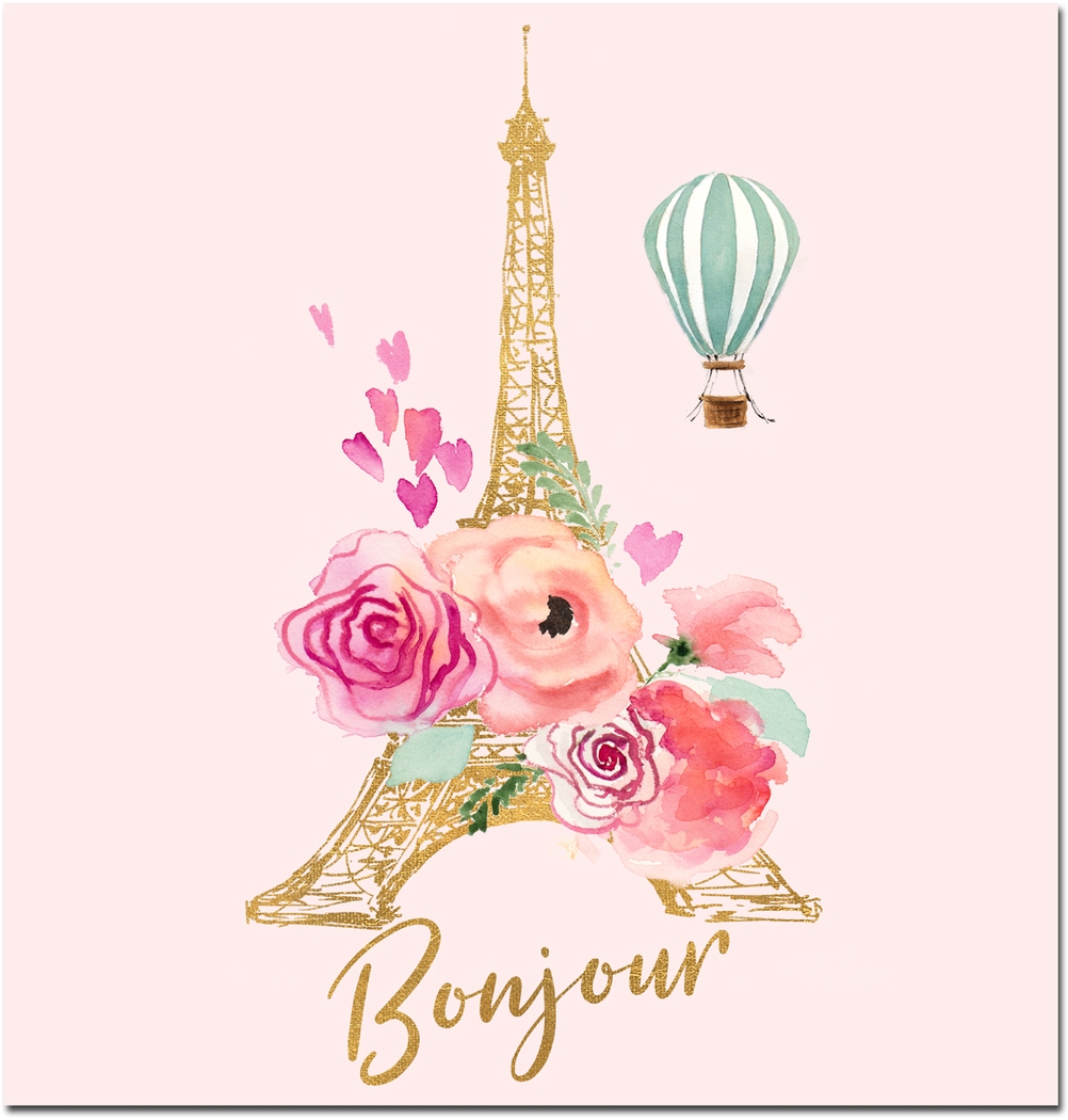 Kids Hello Pink Wall Art - Thumbnail - Image 1