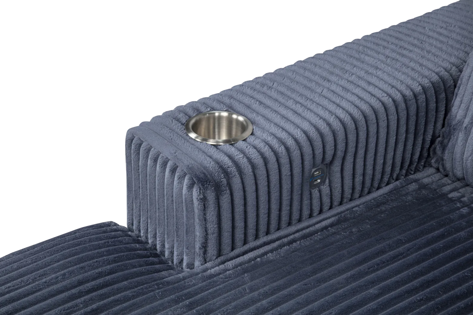 Kids Hepburn Blue Chaise - Thumbnail - Image 4