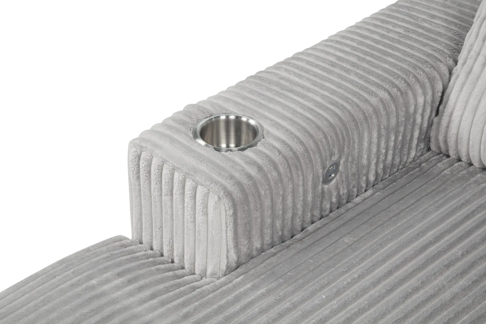 Kids Hepburn Gray Chaise - Thumbnail - Image 4