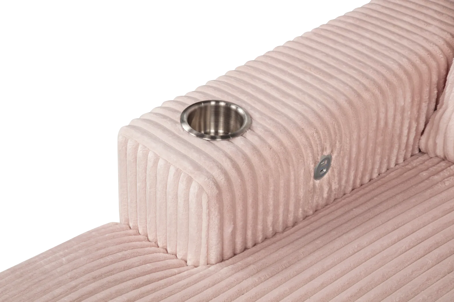 Kids Hepburn Pink Chaise - Thumbnail - Image 4