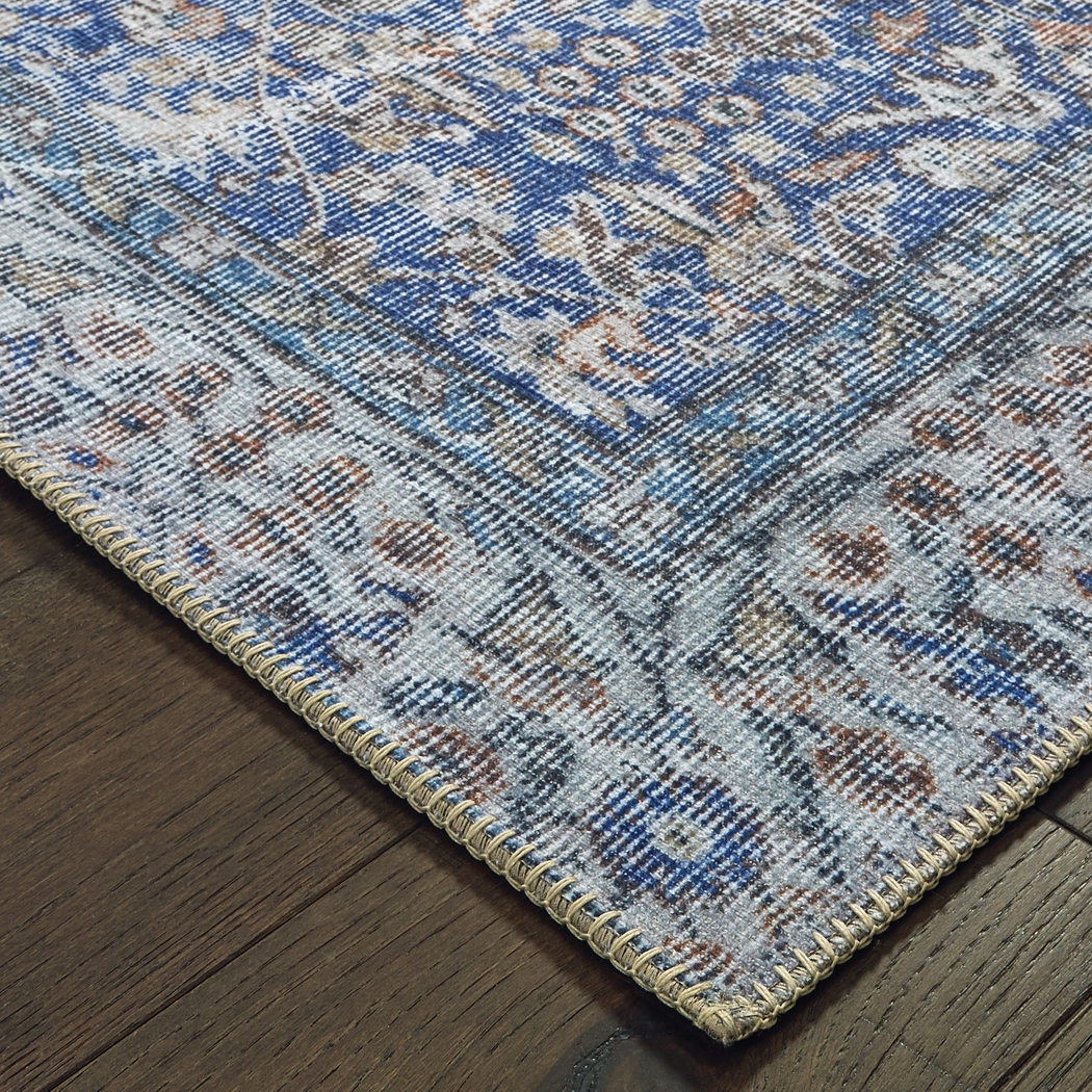 Kids Heritage Hues I Blue 5'3 x 7'6 Rug - Thumbnail - Image 3