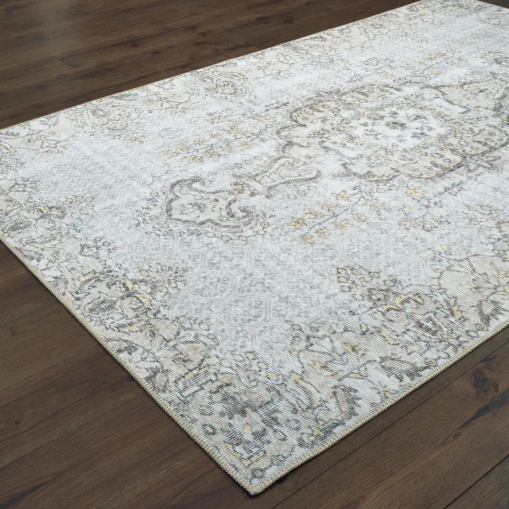 Kids Heritage Hues II Gray 5'3 x 7'6 Rug - Thumbnail - Image 2