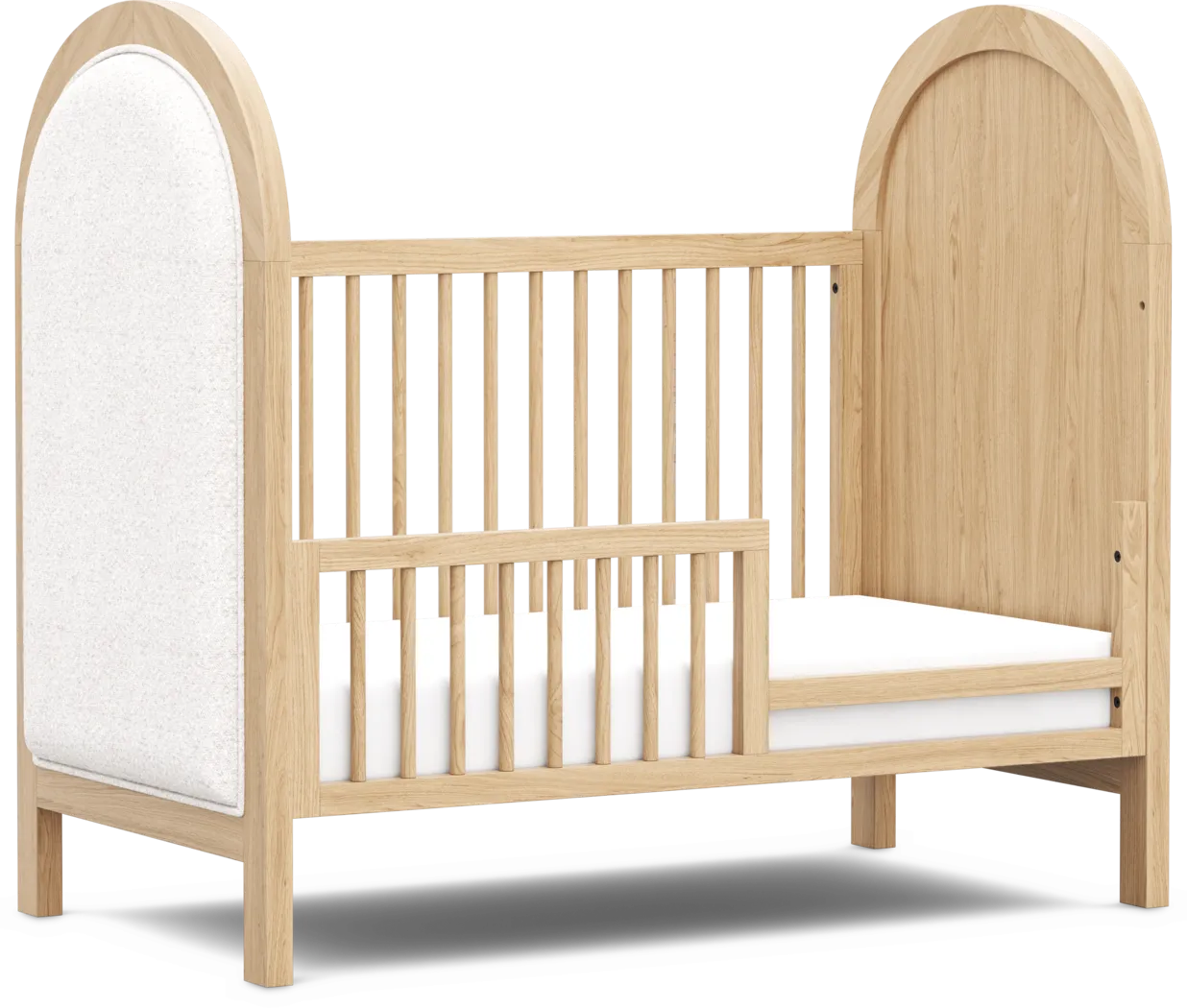 Kids Hidden Hills Light Oak 3-in-1 Convertible Crib with Toddler Rail - Thumbnail - Image 4