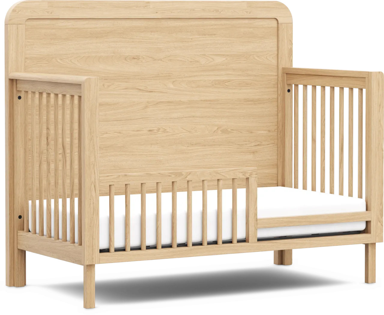 Kids Hidden Hills Light Oak 4-in-1 Convertible Crib with Toddler Rail and Full Conversion Rails - Thumbnail - Image 2