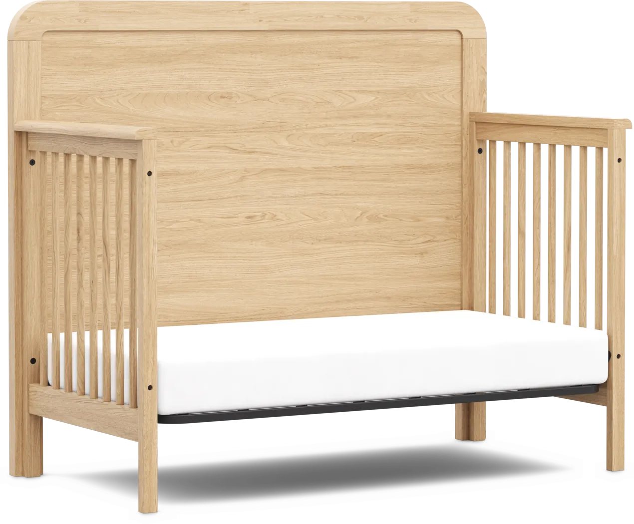 Kids Hidden Hills Light Oak 4-in-1 Convertible Crib with Toddler Rail and Full Conversion Rails - Thumbnail - Image 3