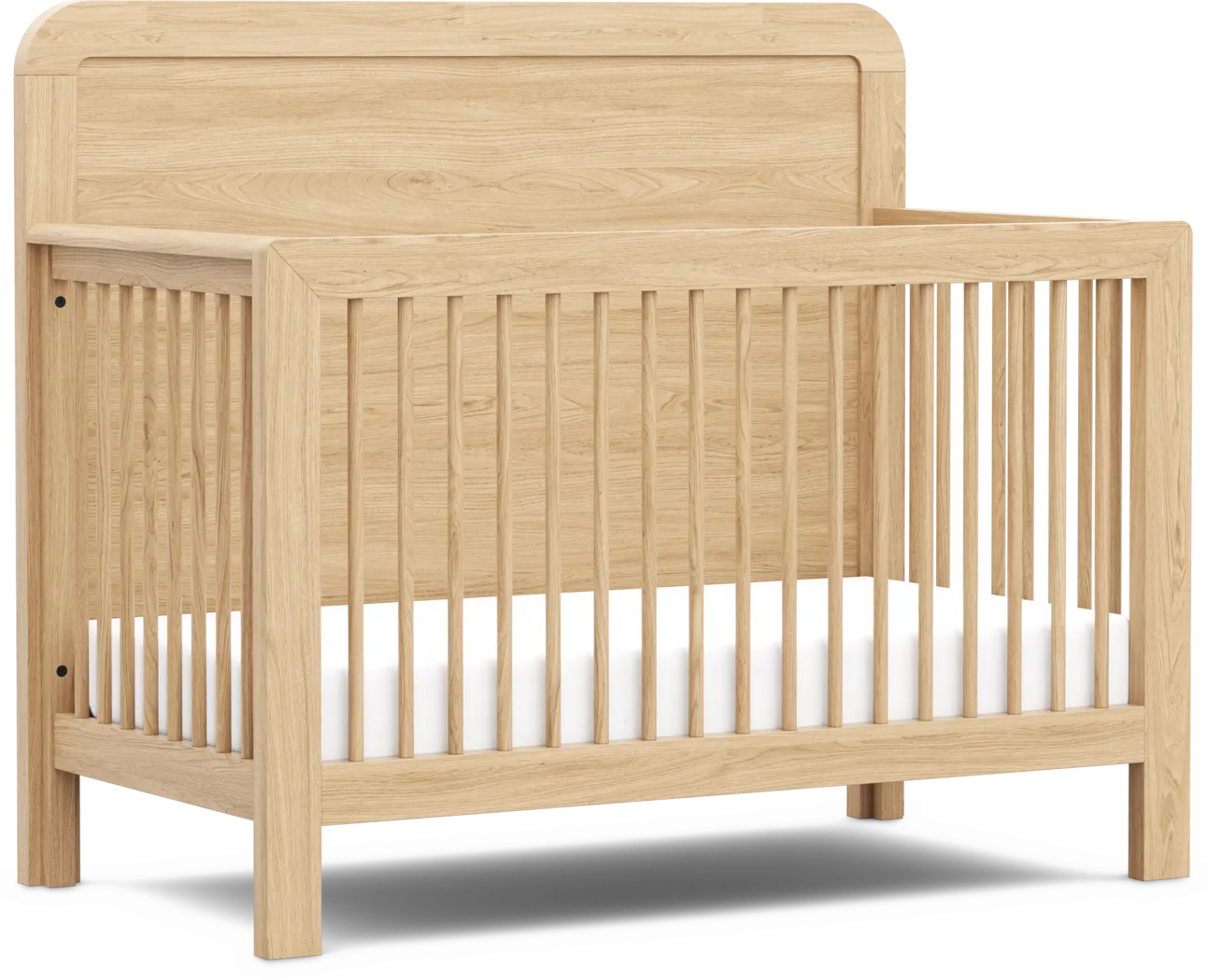 Kids Hidden Hills Light Oak 4-in-1 Convertible Crib with Toddler Rail and Full Conversion Rails - Thumbnail - Image 1