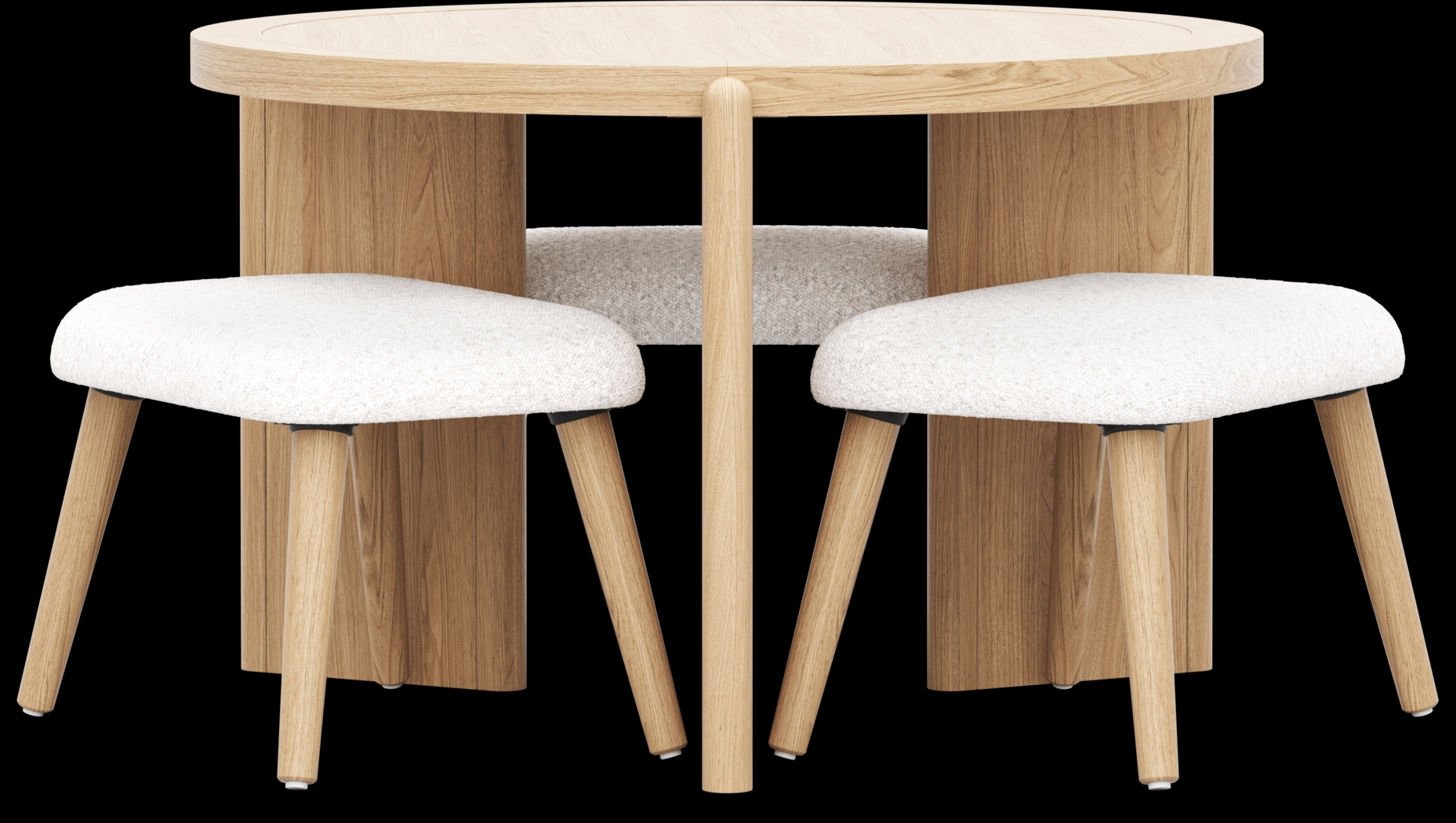 Kids Hidden Hills Light Oak Play Table with Three Stools - Thumbnail - Image 2