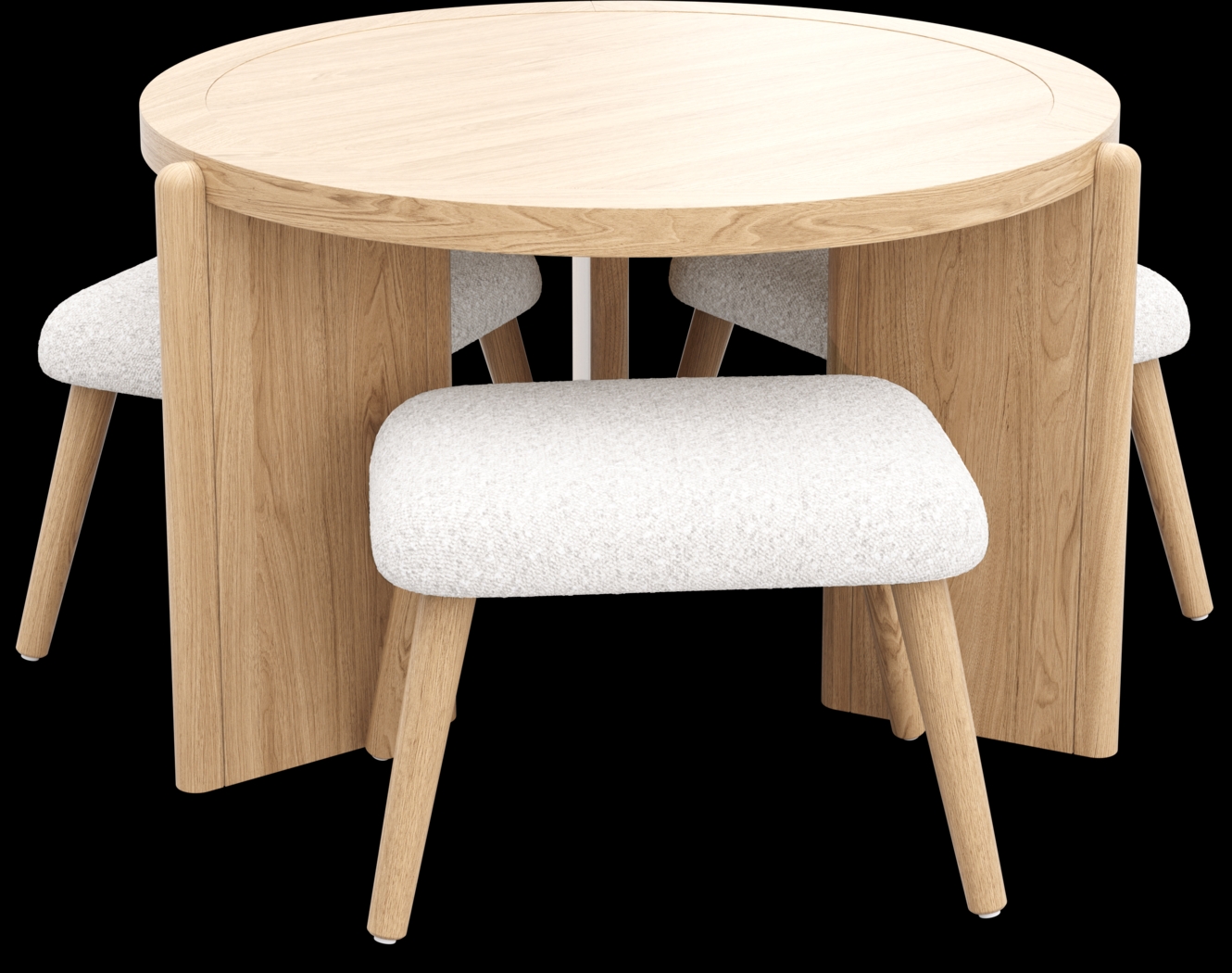 Kids Hidden Hills Light Oak Play Table with Three Stools - Thumbnail - Image 3