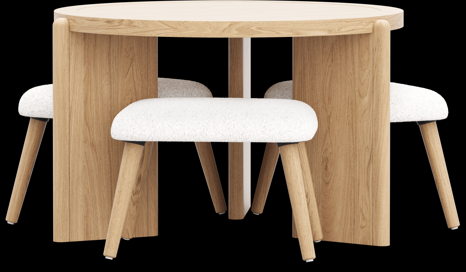 Kids Hidden Hills Light Oak Play Table with Three Stools - Thumbnail - Image 1