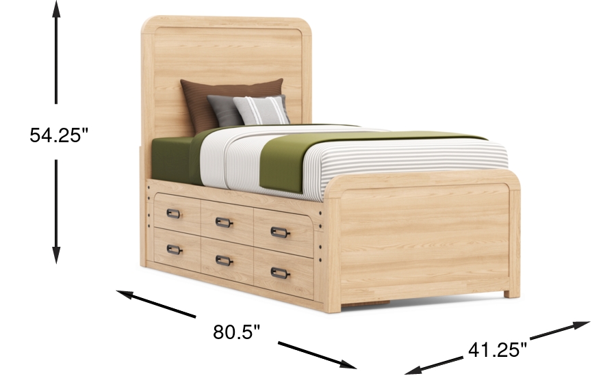 Dimension Image. Please refer to the Dimension Tab on this page for dimension details.