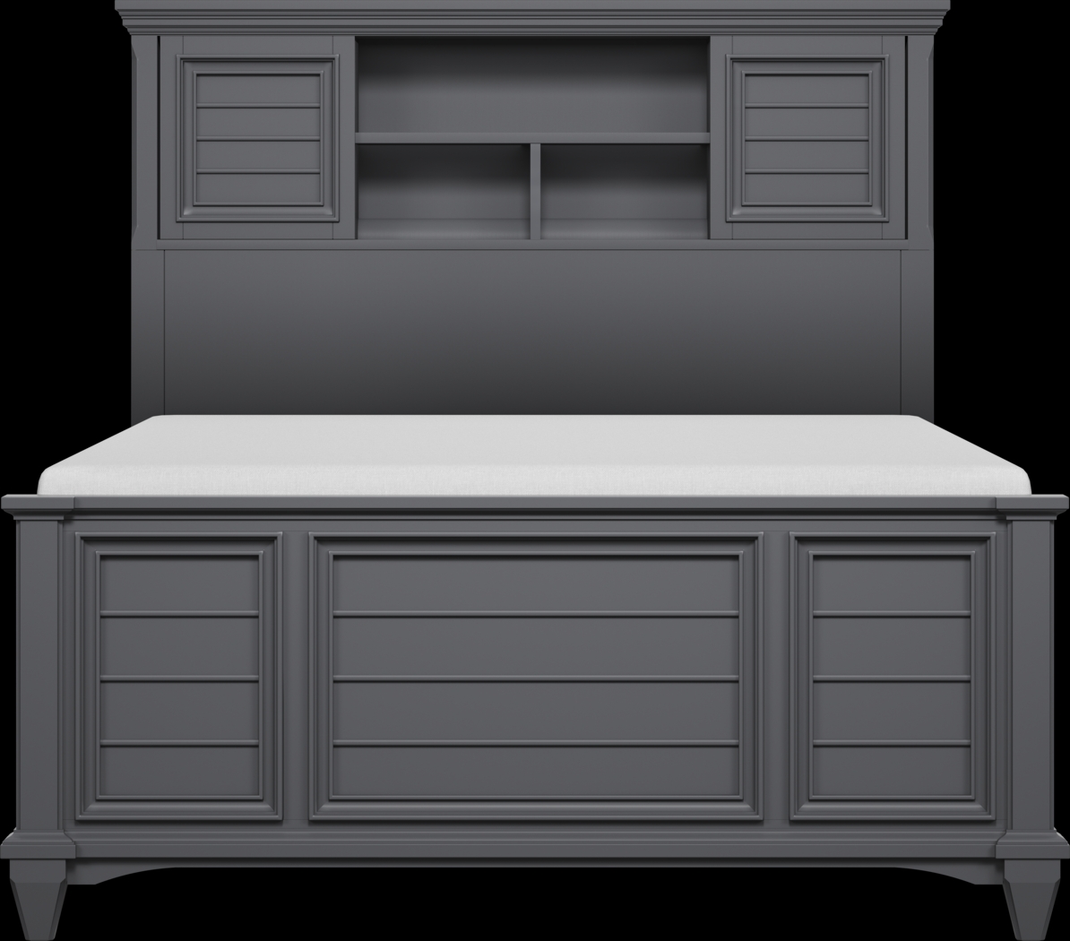 Kids Hilton Head Graphite Full Bookcase Bed - Thumbnail - Image 3