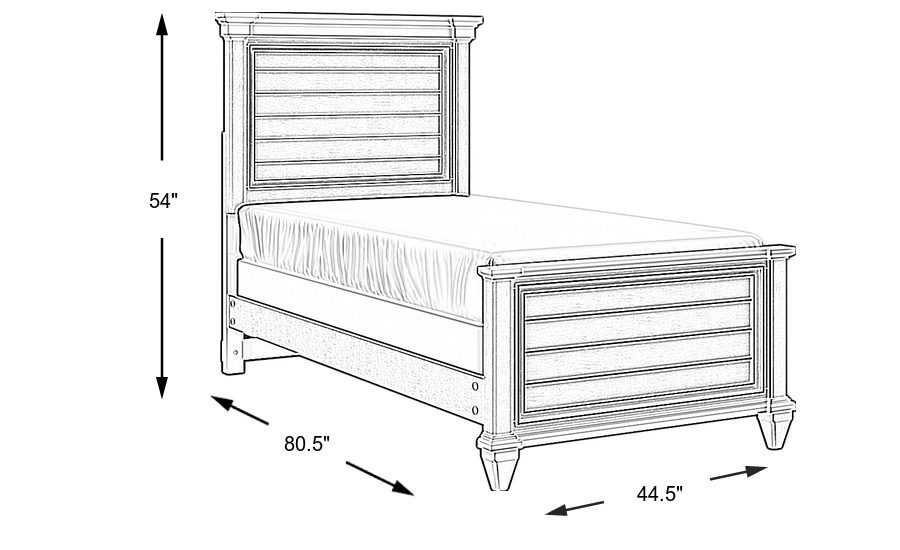 Dimension Image. Please refer to the Dimension Tab on this page for dimension details.