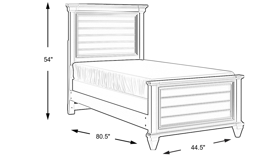 Dimension Image. Please refer to the Dimension Tab on this page for dimension details.