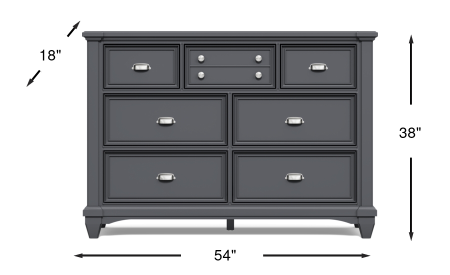 Dimension Image. Please refer to the Dimension Tab on this page for dimension details.