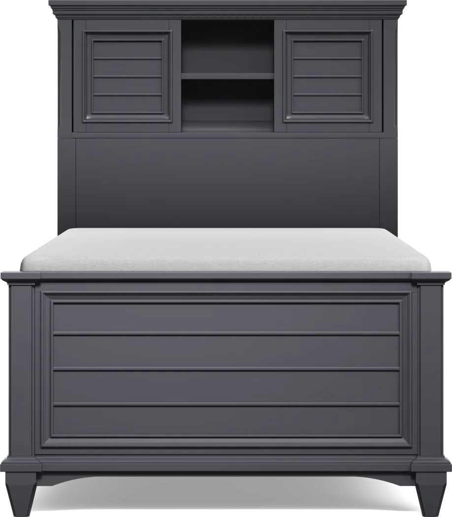 Kids Hilton Head Graphite Twin Bookcase Bed - Thumbnail - Image 3