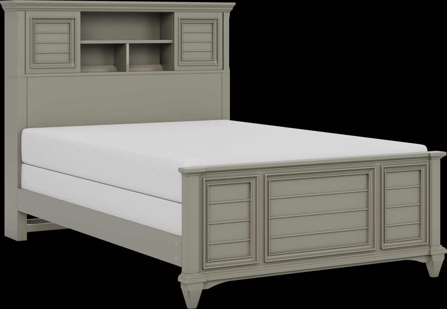 Kids Hilton Head Gray 5 Pc Full Bookcase Bedroom - Thumbnail - Image 2