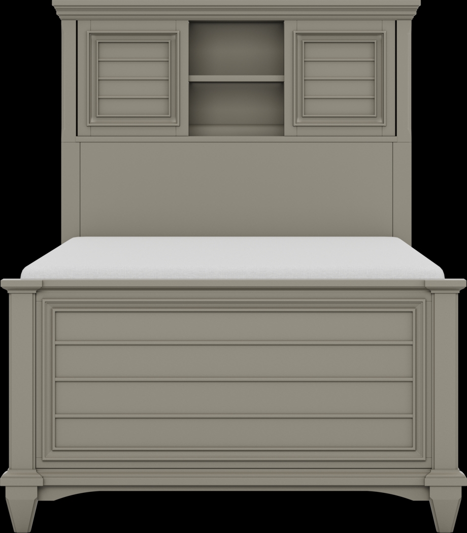 Kids Hilton Head Gray Twin Bookcase Bed - Thumbnail - Image 2