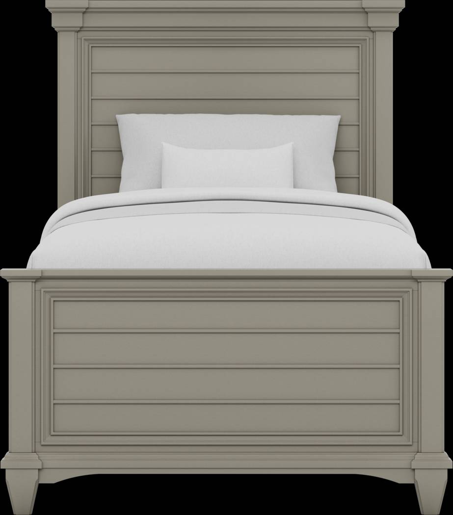 Kids Hilton Head Gray 3 Pc Twin XL Panel Bed - Thumbnail - Image 2