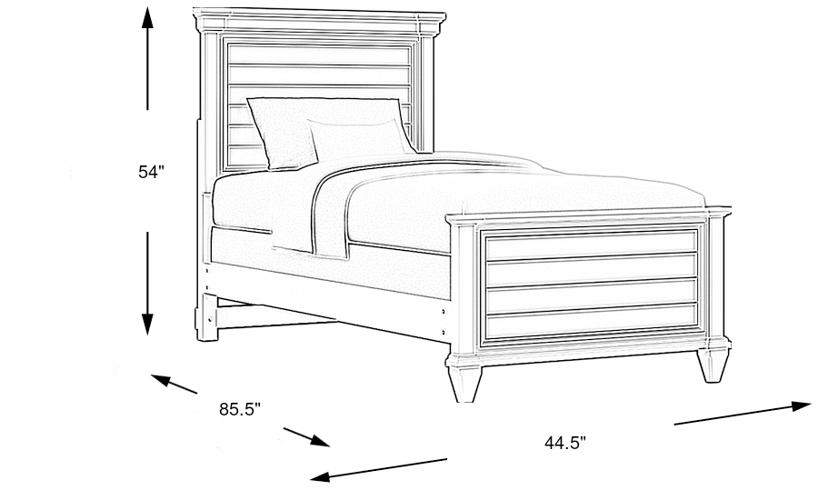 Dimension Image. Please refer to the Dimension Tab on this page for dimension details.