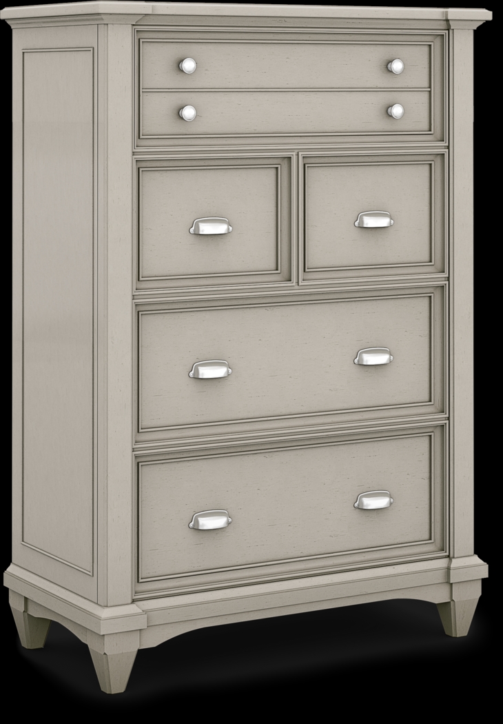 Kids Hilton Head Gray 5 Pc Full Panel Bedroom - Thumbnail - Image 5