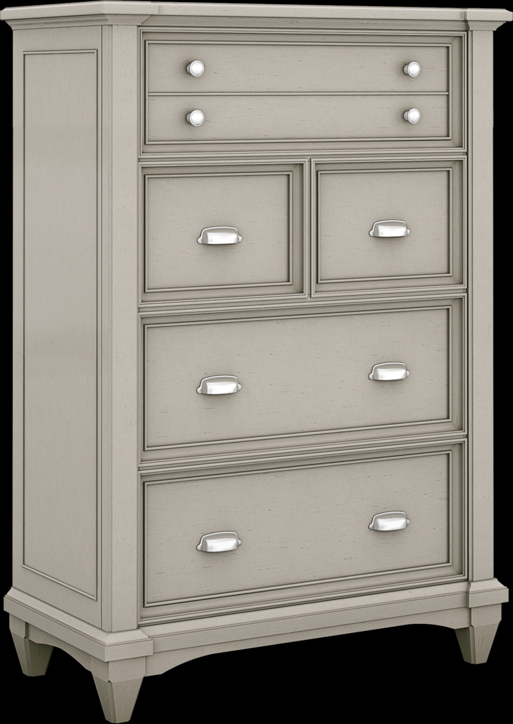 Kids Hilton Head Gray 5 Pc Twin Bookcase Bedroom - Thumbnail - Image 3