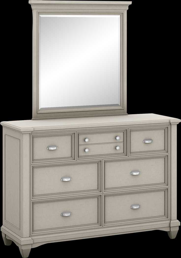 Kids Hilton Head Gray Dresser & Mirror Set - Thumbnail - Image 1