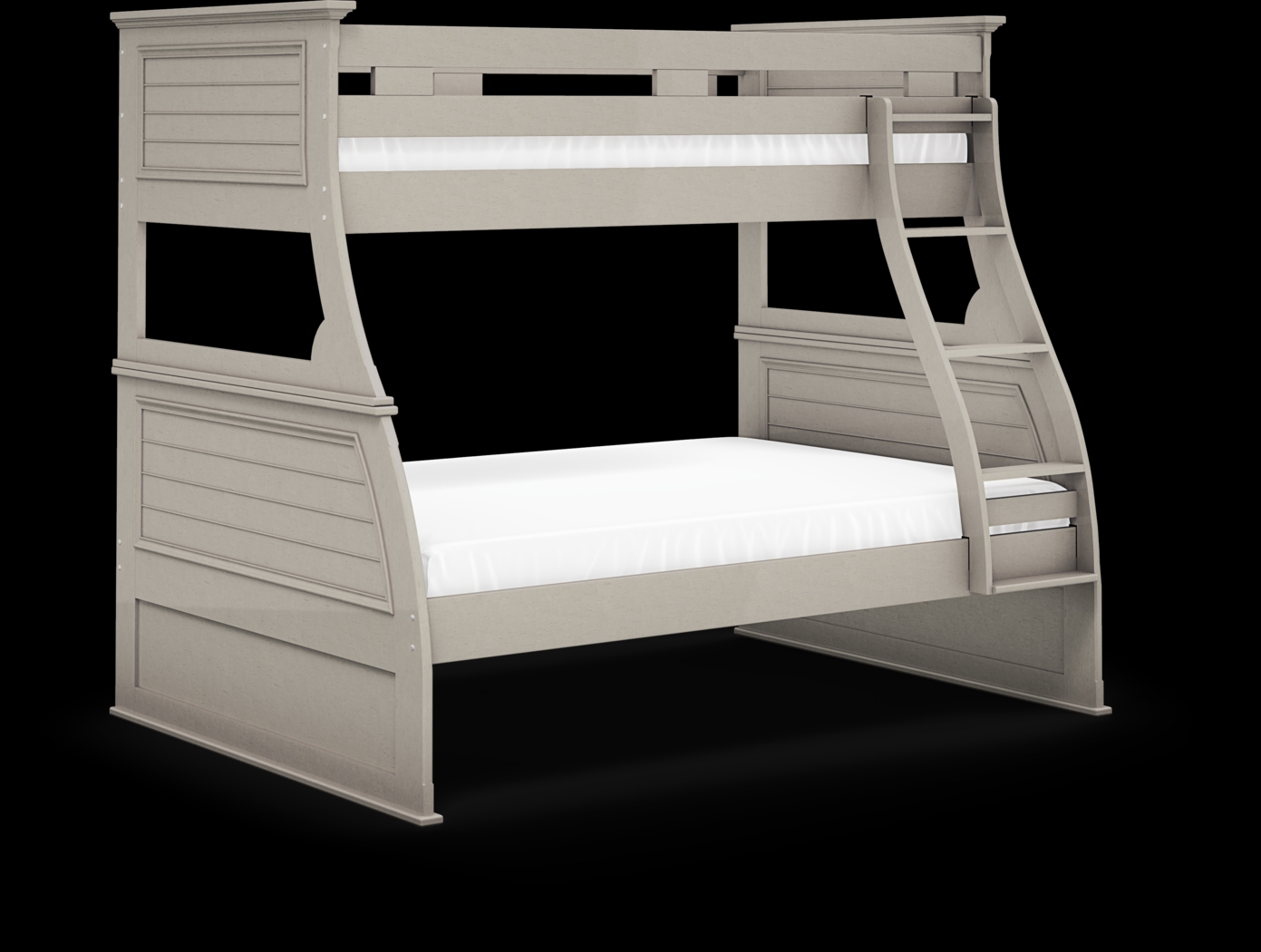 Kids Hilton Head Gray Twin/Full Bunk Bed - Thumbnail - Image 3