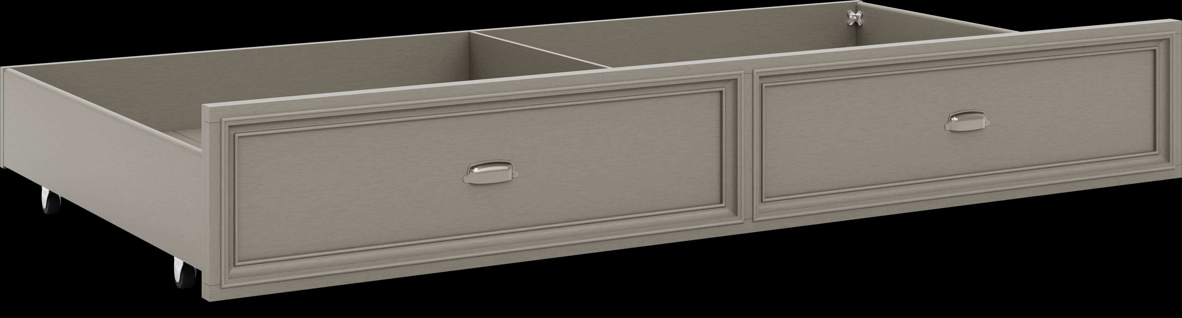 Kids Hilton Head Gray Twin Storage Trundle - Thumbnail - Image 2