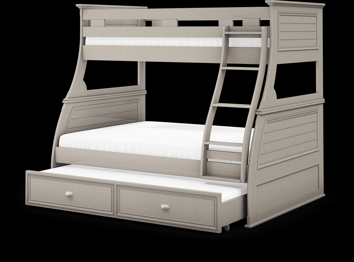 Kids Hilton Head Gray Twin Storage Trundle - Thumbnail - Image 4